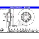 ATE 24.0122-0216.1 Bremsscheiben 2 Stück RENAULT