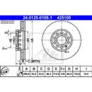 ATE 24.0125-0105.1 Bremsscheiben 2 Stück AUDI