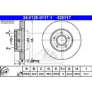 ATE 24.0125-0117.1 Bremsscheiben 2 Stück VOLVO