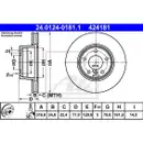 ATE 24.0124-0181.1 Bremsscheiben 2 Stück BMW