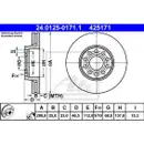 ATE 24.0125-0171.1 Bremsscheiben 2 Stück VW