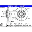 ATE 24.0125-0137.1 Bremsscheiben 2 Stück AUDI