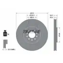 TEXTAR 92098505 Bremsscheiben 2 Stück vorne VW