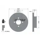 Original TEXTAR 92146803 Bremsscheiben 2 Stück vorne für HYUNDAI
