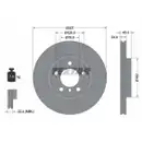Original TEXTAR 92275605 Bremsscheiben 2 Stück vorne für MINI