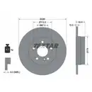 TEXTAR 92072703 Bremsscheiben 2 Stück MERCEDES-BENZ