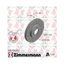 Original ZIMMERMANN 250.1363.52 Bremsscheiben 2 Stück für FORD