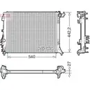Kühler Motorkühlung Denso DRM23114 für Renault Für Fahrzeuge Mit Klimaanlage