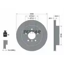 Original Textar Bremsenset Scheiben Ø300 belüftet Beläge WK hinten BMW Z4 Roadst