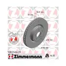 ZIMMERMANN 530.2464.20 Bremsscheiben 2 Stück für SUBARU