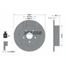 Original TEXTAR 92222500 Bremsscheiben 2 Stück hinten für TOYOTA