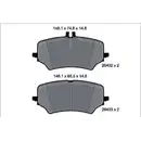 Bremsbelagsatz Scheibenbremse Textar 2640201 Q+ für Mercedes Benz Hinterachse