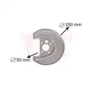 VAN WEZEL Spritzblech Bremsscheibe hi. re. 5888374