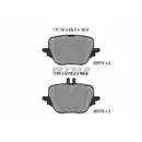 Bremsbelagsatz Scheibenbremse Textar 2637401 Q+ für Mercedes Benz Hinterachse