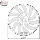 DENSO DER02008 Kühlerlüfter