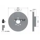 TEXTAR 92109905 Bremsscheiben 2 Stück vorne VW