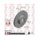 Original ZIMMERMANN 150.3467.52 Bremsscheiben 2 Stück für BMW