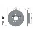 TEXTAR 92279303 Bremsscheiben 2 Stück hinten für MINI