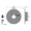 TEXTAR 92255103 Bremsscheiben 2 Stück MITSUBISHI