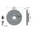 Original Textar Bremsenset Scheiben Ø295 belüf. Beläge WK vo. Mercedes mit AMG/S