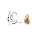 VAN WEZEL 3799917 Blinker seitlich li. im Spiegel
