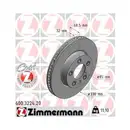 Zimmermann 600.3224.20 Bremsscheiben 2 Stück VW