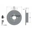Original TEXTAR 92291603 Bremsscheiben 2 Stück hinten für HYUNDAI