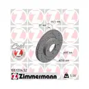 Original ZIMMERMANN 100.1204.52 Bremsscheiben 2 Stück für AUDI