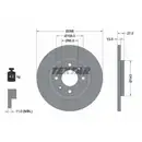 TEXTAR 92089103 Bremsscheiben 2 Stück CITROËN
