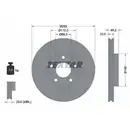 TEXTAR 92083603 Bremsscheiben 2 Stück VW