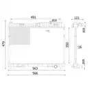 Kühler Motorkühlung Mahle CR 2427 000S Behr für Ford für Ford Asia & Oceania