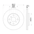 Mintex MDC1733 Bremsscheiben 2 Stück TOYOTA