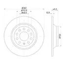 Mintex MDC1744 Bremsscheiben 2 Stück AUDI