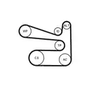 Keilrippenriemensatz Continental Ctam 6PK1693K1 Für Fahrzeuge Mit Klimaanlage