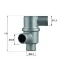 Thermostat Kühlmittel Mahle TH 37 80 Behr für Lada