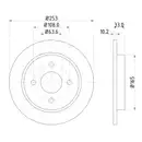 Mintex MDC442 Bremsscheiben 2 Stück FORD