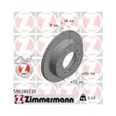 ZIMMERMANN 590.2807.20 Bremsscheiben 2 Stück TOYOTA