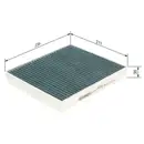 Filter Innenraumluft Bosch 0 986 628 536 Filter+ für Ford für Volvo