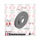 Original ZIMMERMANN 430.2612.52 Bremsscheiben 2 Stück für OPEL