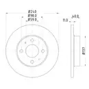Mintex MDC592 Bremsscheiben 2 Stück FIAT
