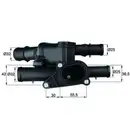 Thermostat Kühlmittel Mahle TM 2 105 Behr für Audi für Seat für Skoda für VW