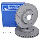 ATE 24.0132-0100.1 Bremsscheiben 2 Stück MERCEDES-BENZ