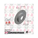 ZIMMERMANN 200.2505.20 Bremsscheiben 2 Stück NISSAN