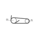 CONTINENTAL CTAM 4PK922 ELAST T1 Keilrippenriemen Elast + Tool