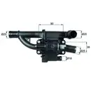 Thermostat Kühlmittel Mahle TH 40 83 Behr für Citroën für Fiat für Ford für Mini