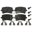 Febi Bremsscheiben Bremsbeläge Hinten für VW Passat B7 365