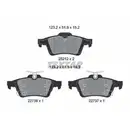 Bremsbelagsatz Scheibenbremse Textar 2521204 Q+ für Ford Hinterachse