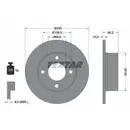 TEXTAR 92026100 Bremsscheiben 2 Stück AUDI