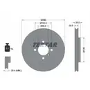 Original TEXTAR 92026503 Bremsscheiben 2 Stück für BMW