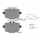 Textar Bremsbeläge hinten + Warnkontakt BMW 5er Touring F11